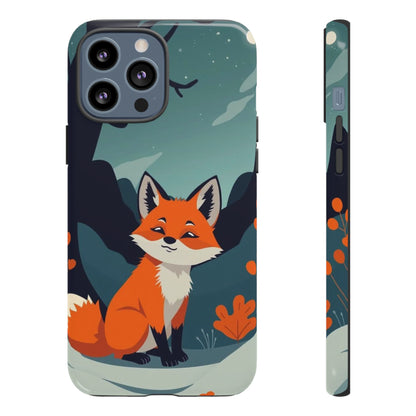 iPhone 13 Pro Max / Glossy Phone Case - Cute Fox Design Phone Case