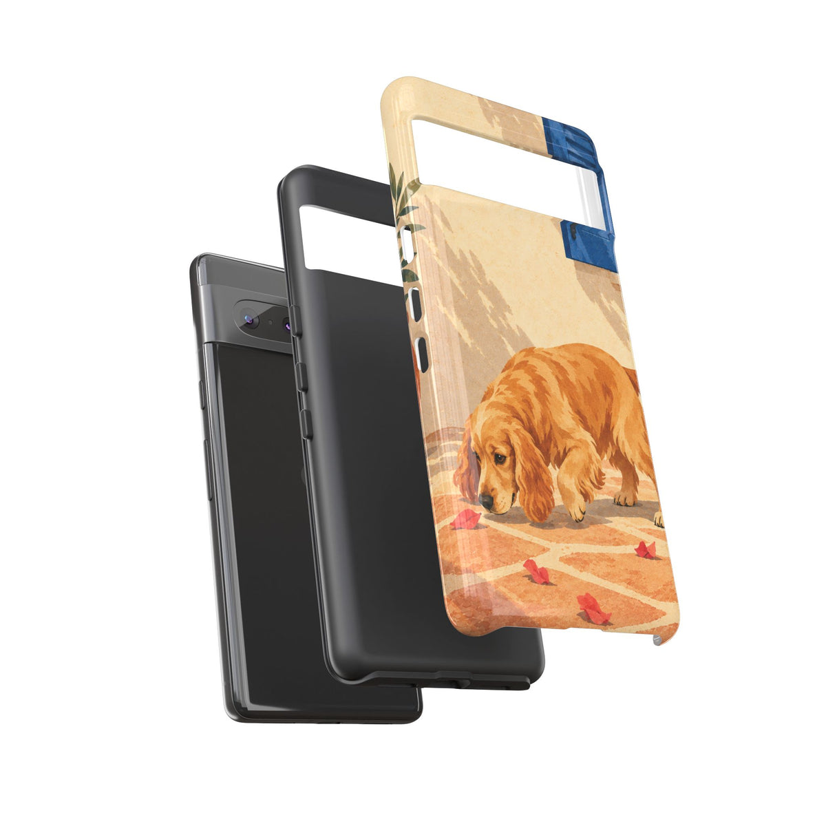 Cocker Spaniel Scent Trail Phone Case - Multicolor Phone Case