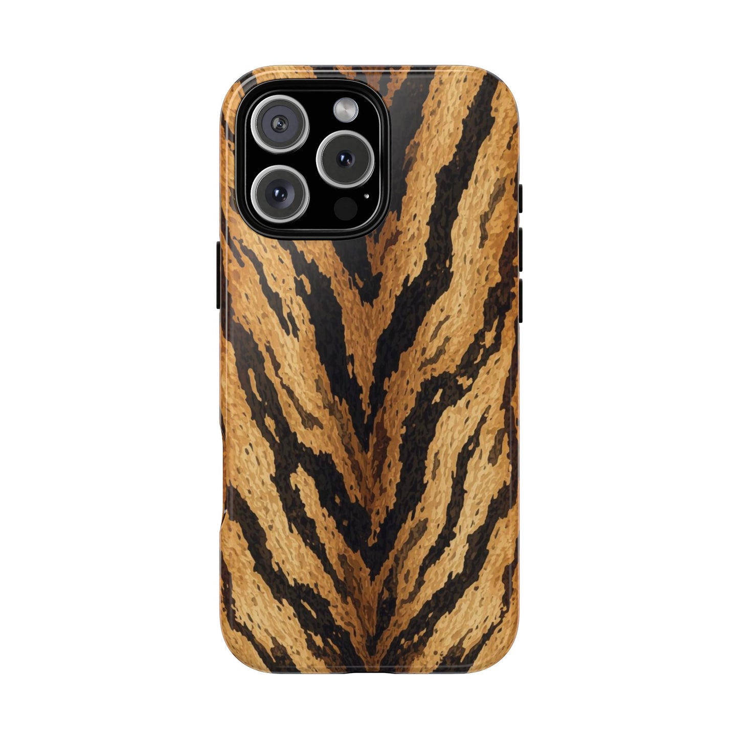 Amber Tiger Print Phone Case