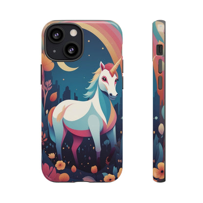 Stylised Unicorn & Rainbow Design Phone Case - Multicolor Phone Case - iPhone 13 Mini / Glossy
