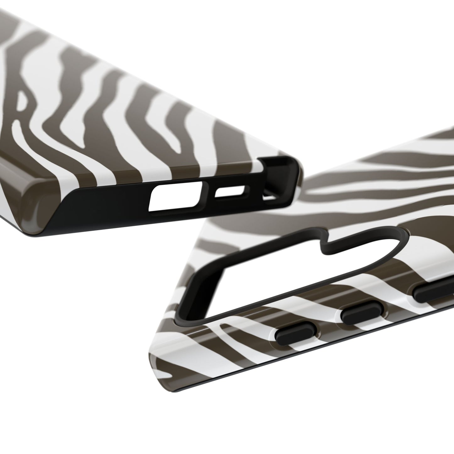 Modern Mocha Zebra Print Phone Case