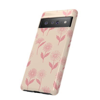 Pretty Pink Daisy Pattern Phone Case