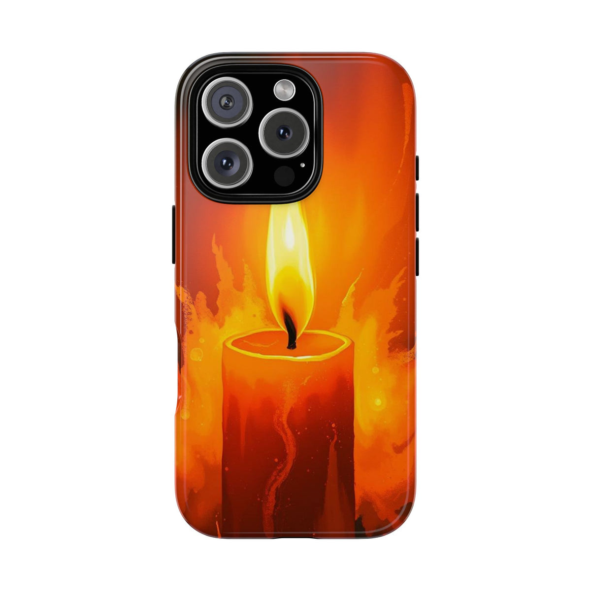 Red Candle Phone Case - Multicolor Phone Case - iPhone 16 Pro / Glossy