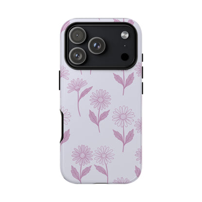 Pretty Lilac Daisy Pattern Phone Case