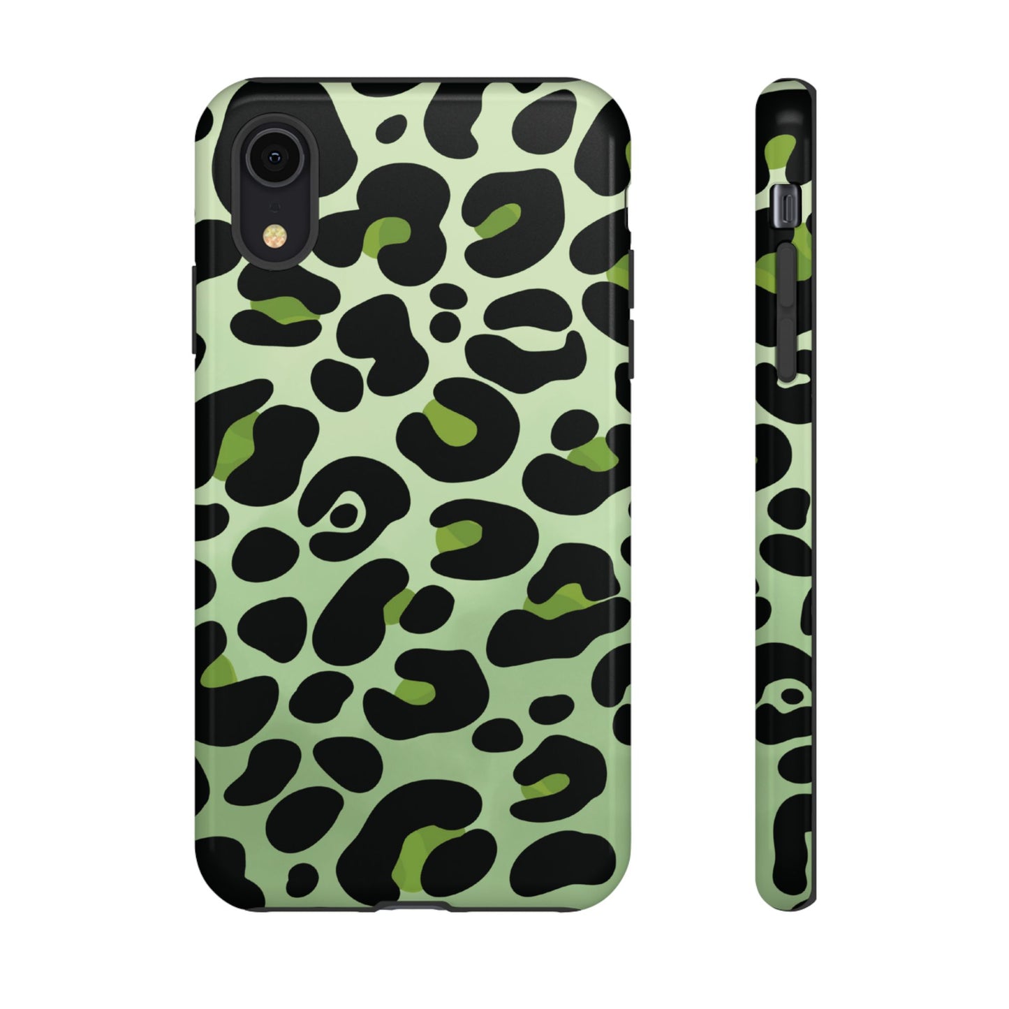 Chic Sage Leopard Print Phone Case