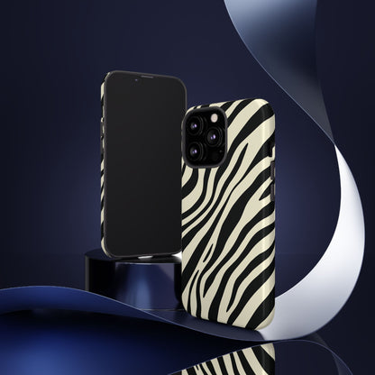 Modern Neutral Zebra Print Phone Case