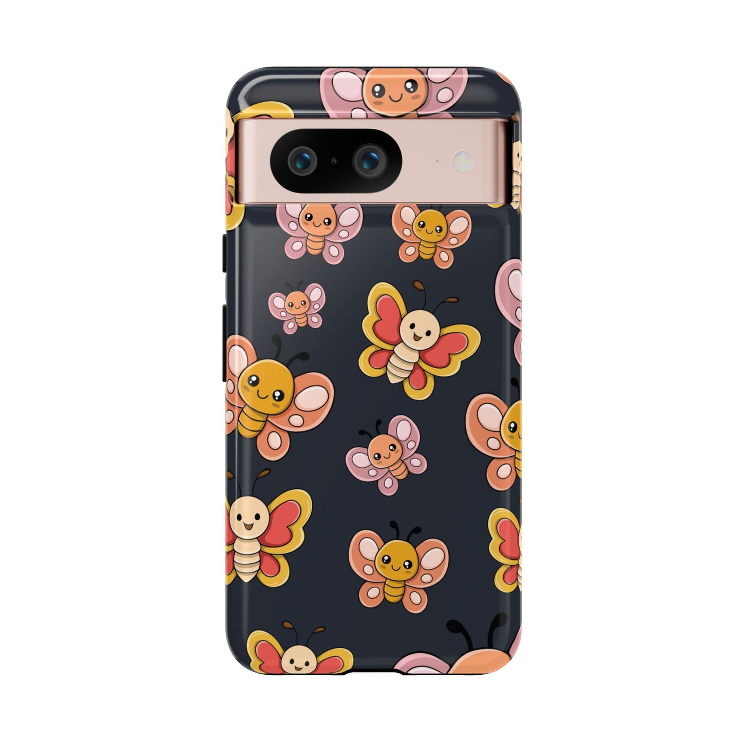 Grey Butterfly Sticker Design Phone Case - Grey Phone Case - Google Pixel 8 / Glossy