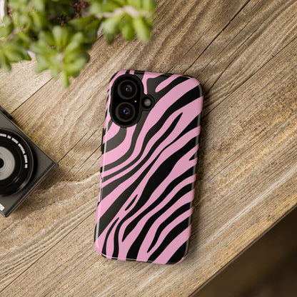 Modern Blush Zebra Print Phone Case