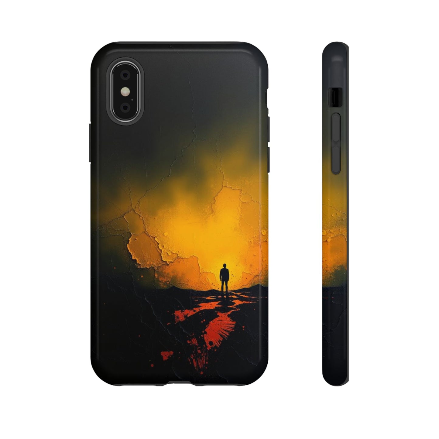 iPhone XS / Glossy Phone Case - Acrylic Mysterious Figure Phone Case