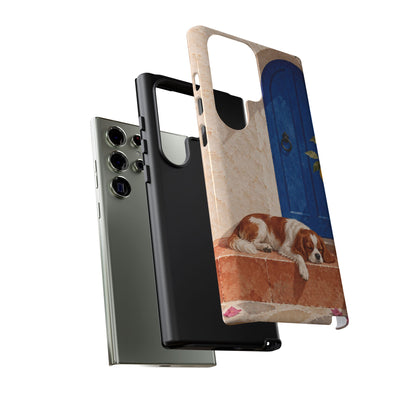 Cavalier King Charles Spaniel Blue Door Siesta Phone Case - Multicolor Phone Case