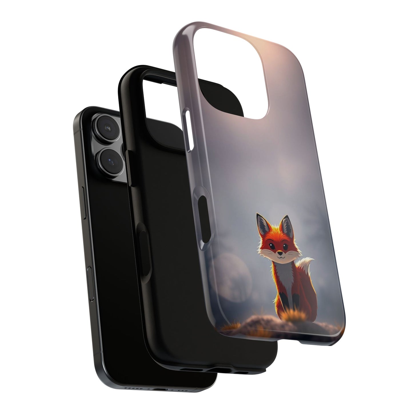 Phone Case - Cute Gothic Fox Design Phone Case
