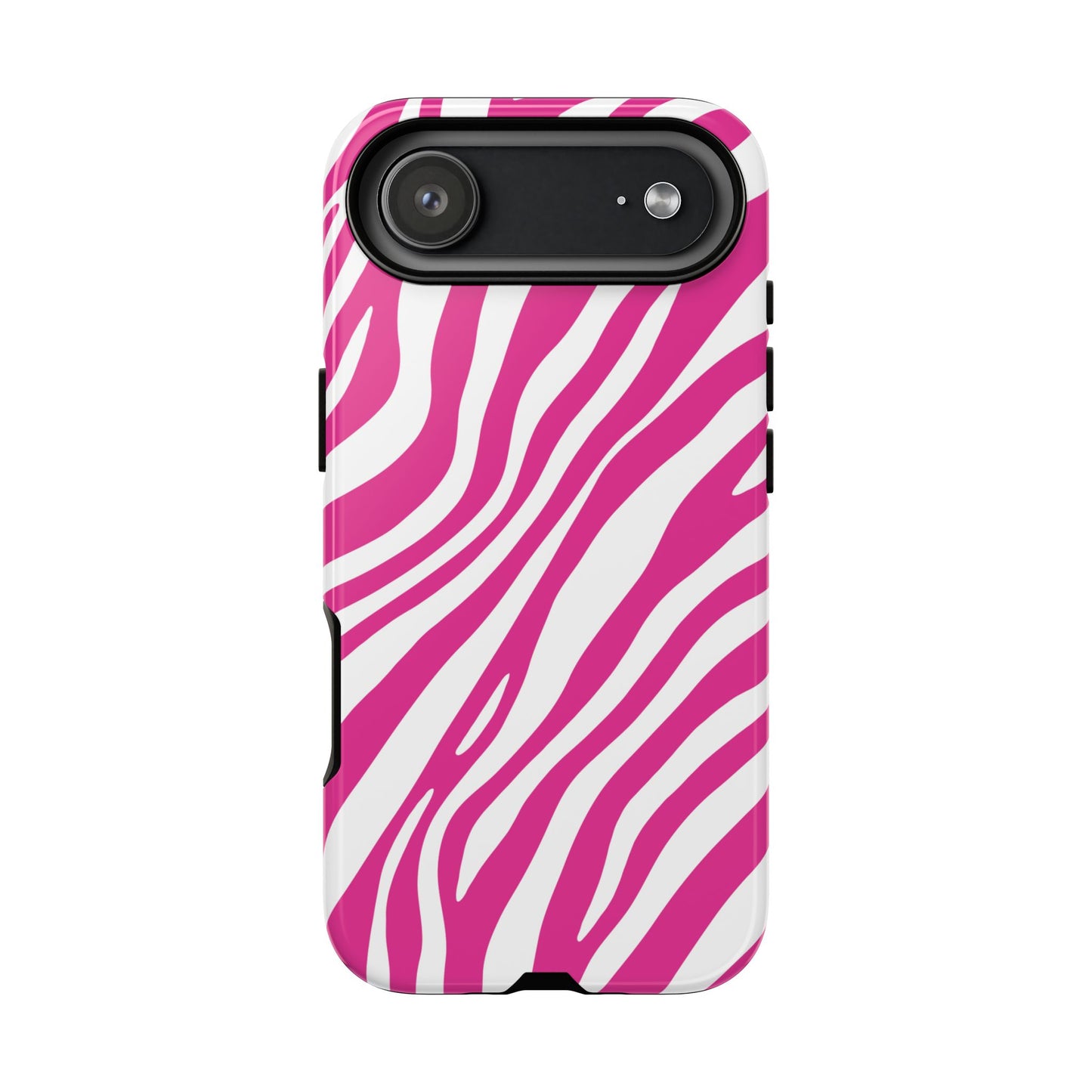 Modern Hot Pink Zebra Print Phone Case