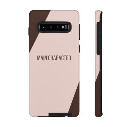 Phone Case - Sassy Statement Case ’Main Character’ in Pink & Brown