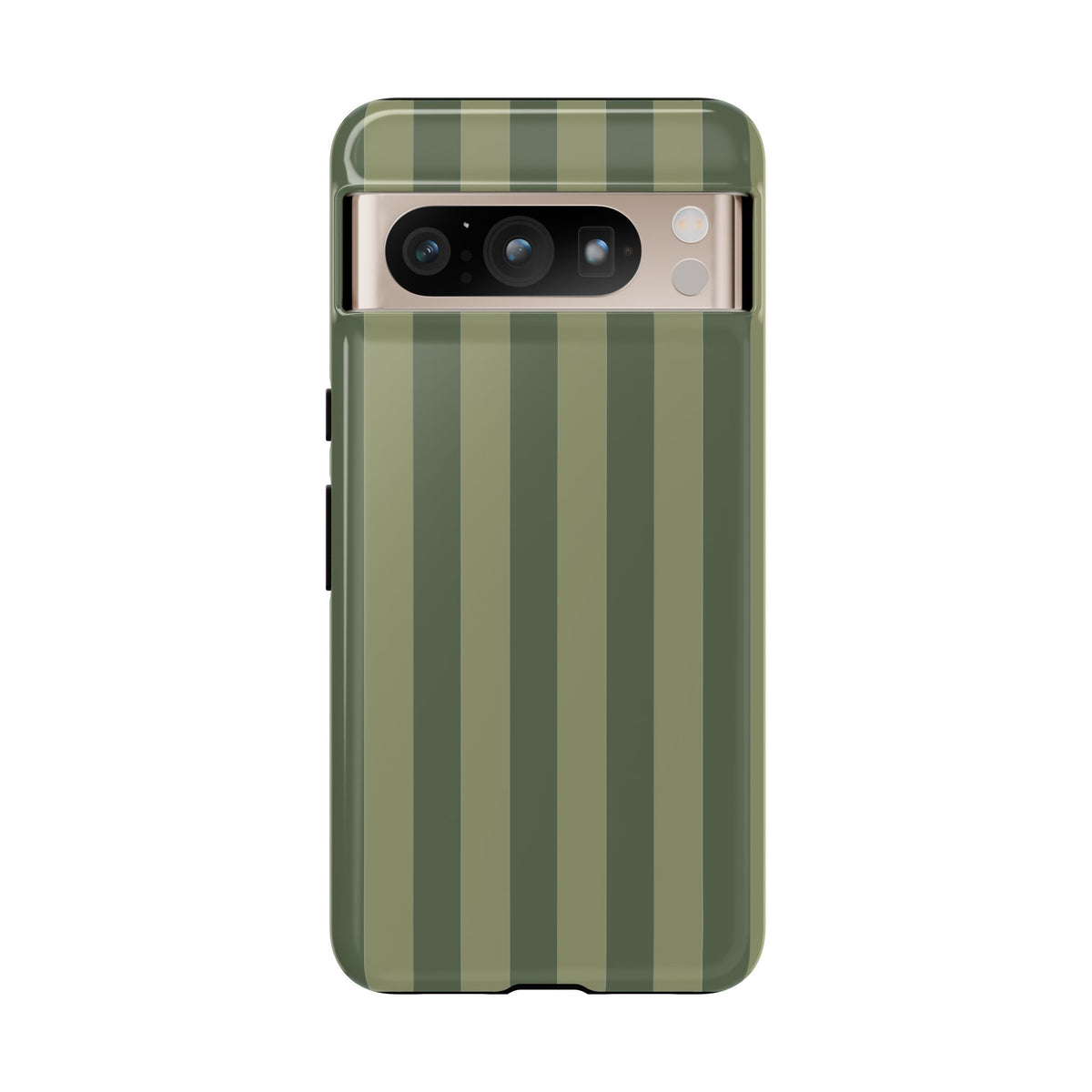 Green Stripe Pattern Phone Case - Green Phone Case - Google Pixel 8 Pro / Glossy