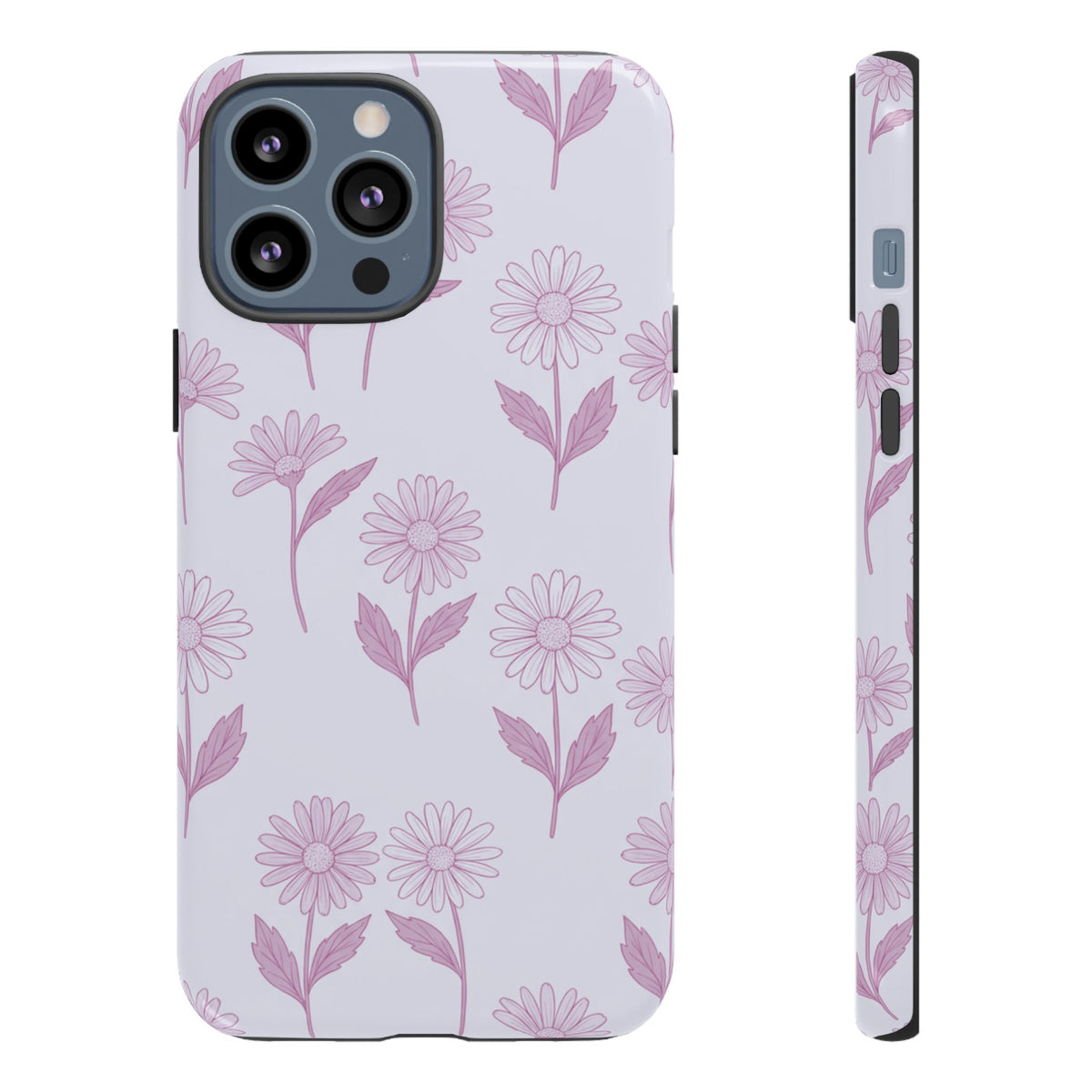 Pretty Lilac Daisy Pattern Phone Case