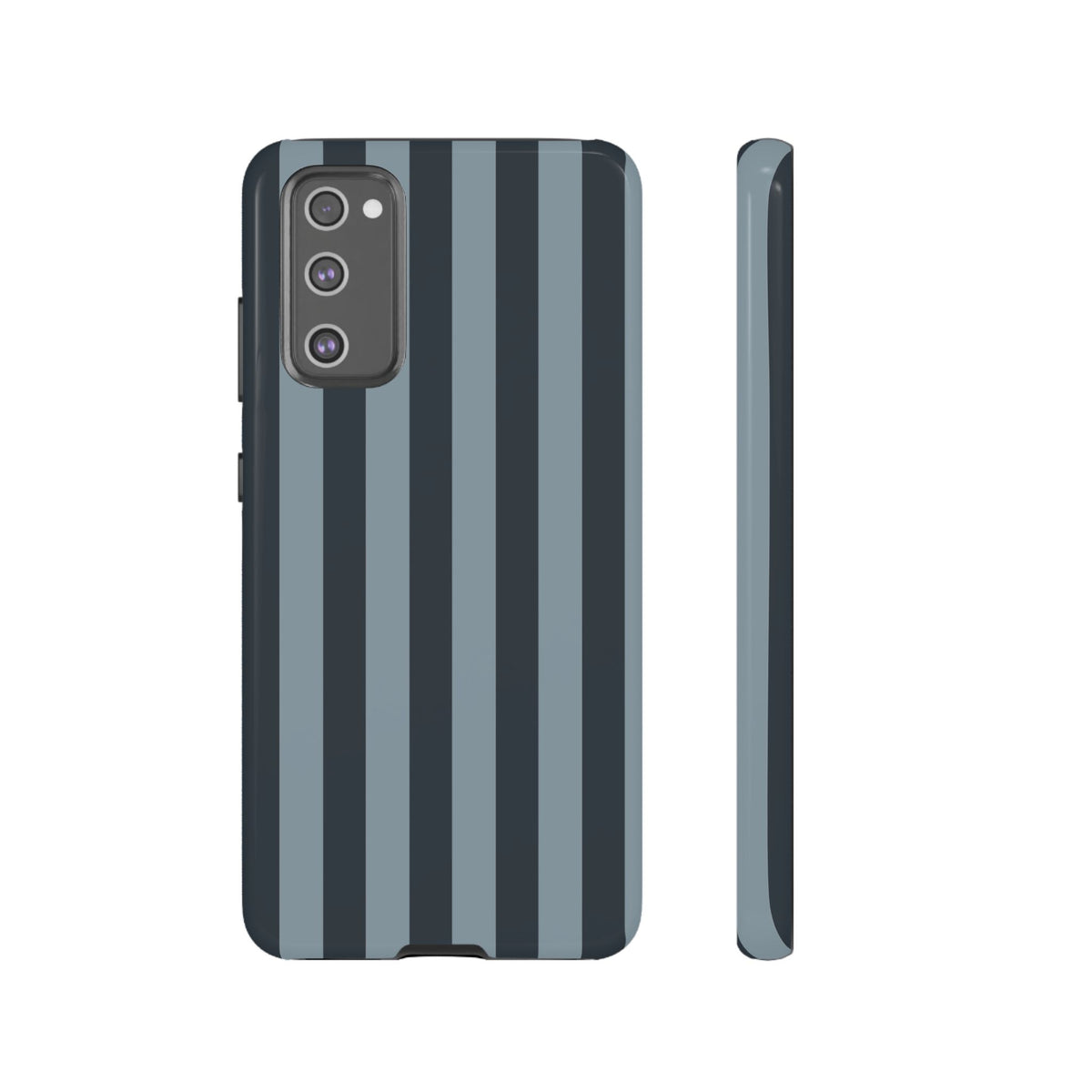 Dark Blue Stripe Pattern Phone Case - Blue Phone Case - Samsung Galaxy S20 FE / Glossy