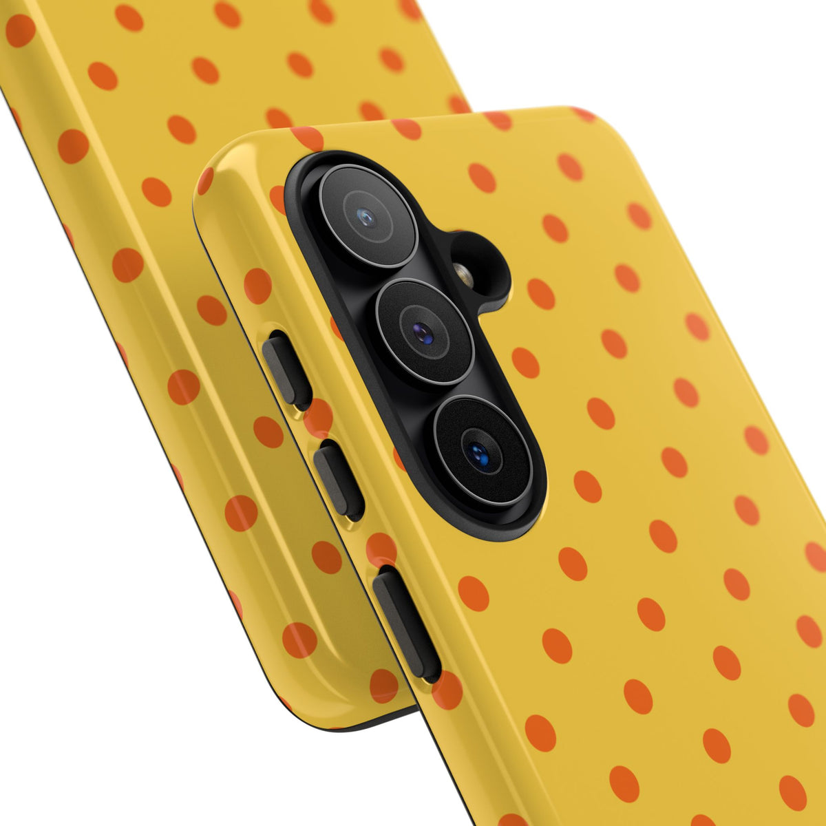 Trendy Yellow & Orange Dot Pattern Phone Case - Yellow Phone Case