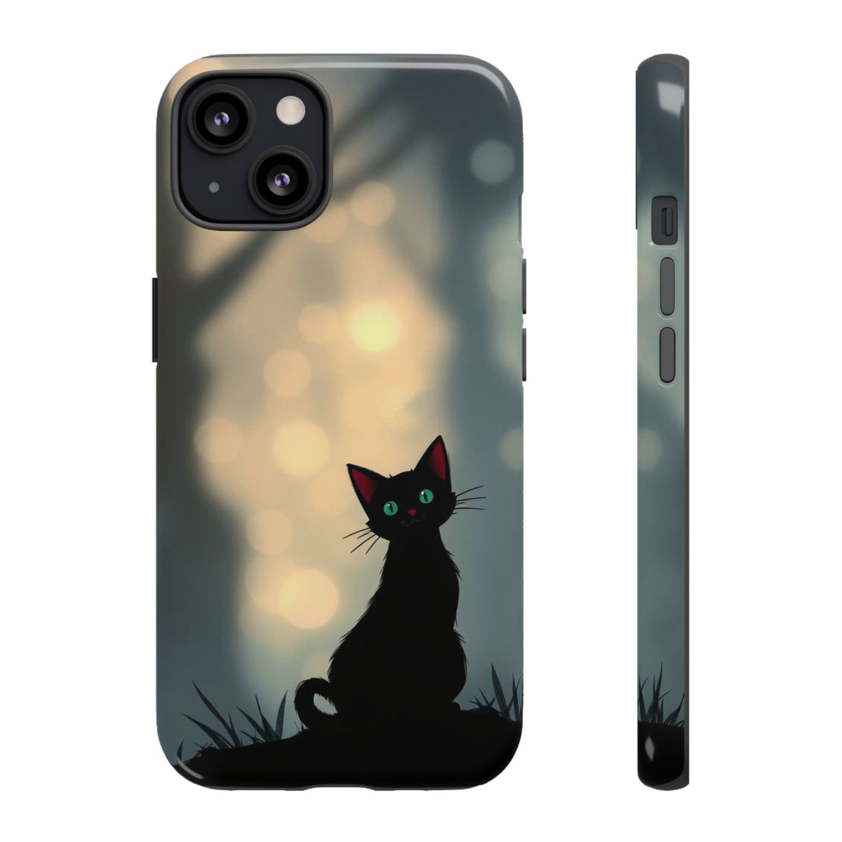 Gothic Cat Design Phone Case - Multicolor Phone Case - iPhone 13 / Glossy