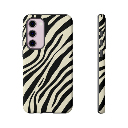 Modern Neutral Zebra Print Phone Case
