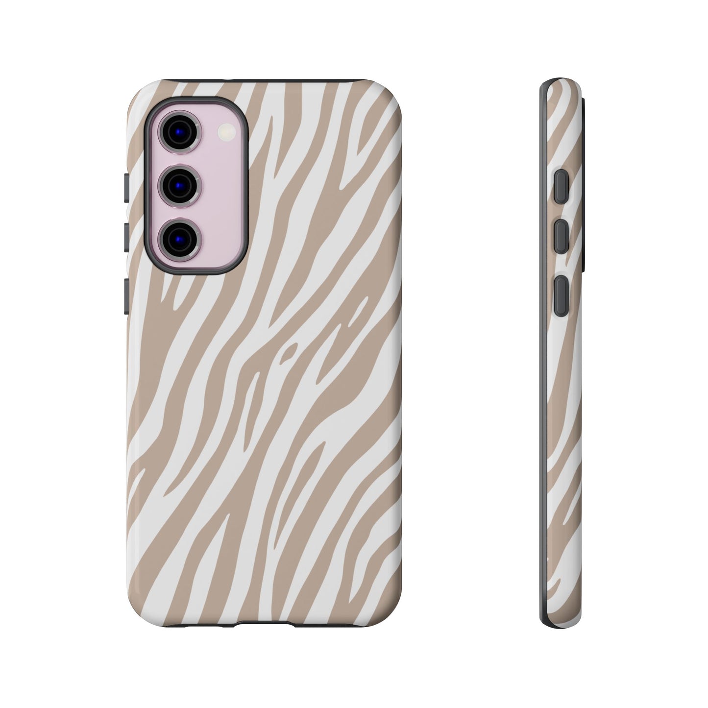 Oatmeal Tiger Print Phone Case