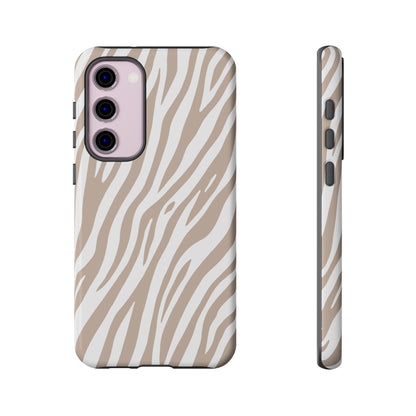 Oatmeal Tiger Print Phone Case