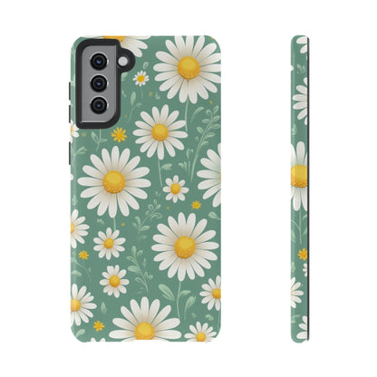 Samsung Galaxy S21 Plus / Glossy Phone Case - Daisies Floral Pattern 1 Phone Case