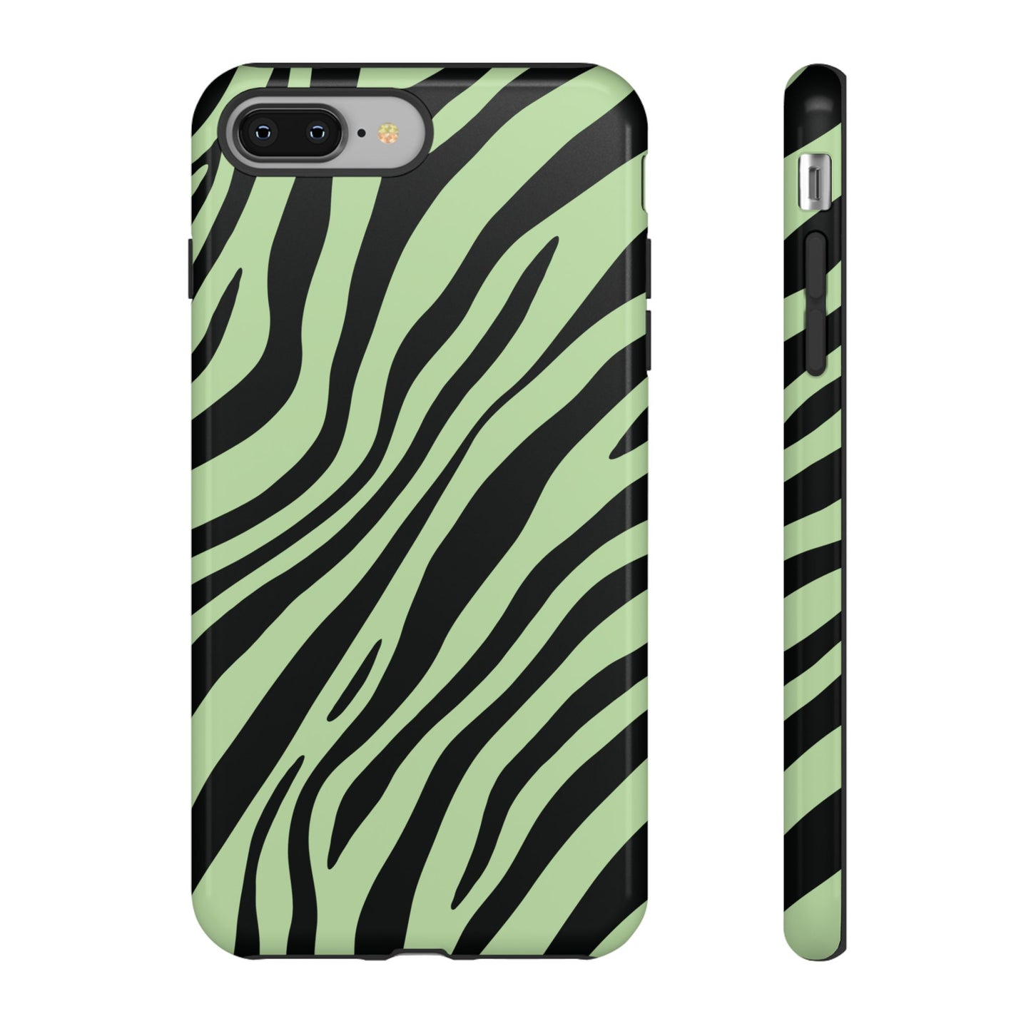 Modern Mint Zebra Print Phone Case
