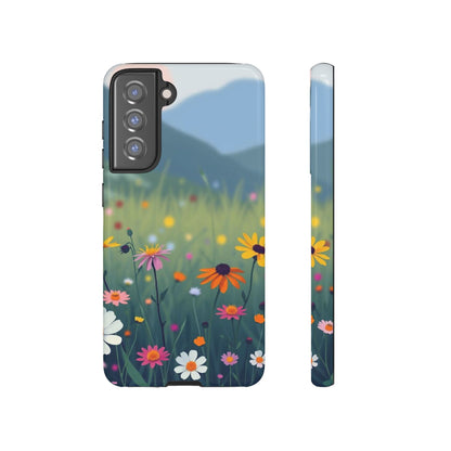 Vibrant Meadow Design Phone Case - Multicolor Phone Case - Samsung Galaxy S21 FE / Glossy