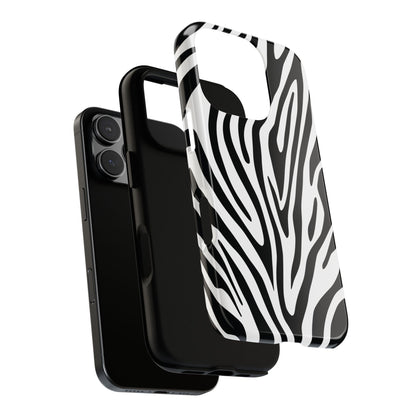 Classic Monochrome Tiger Print Phone Case