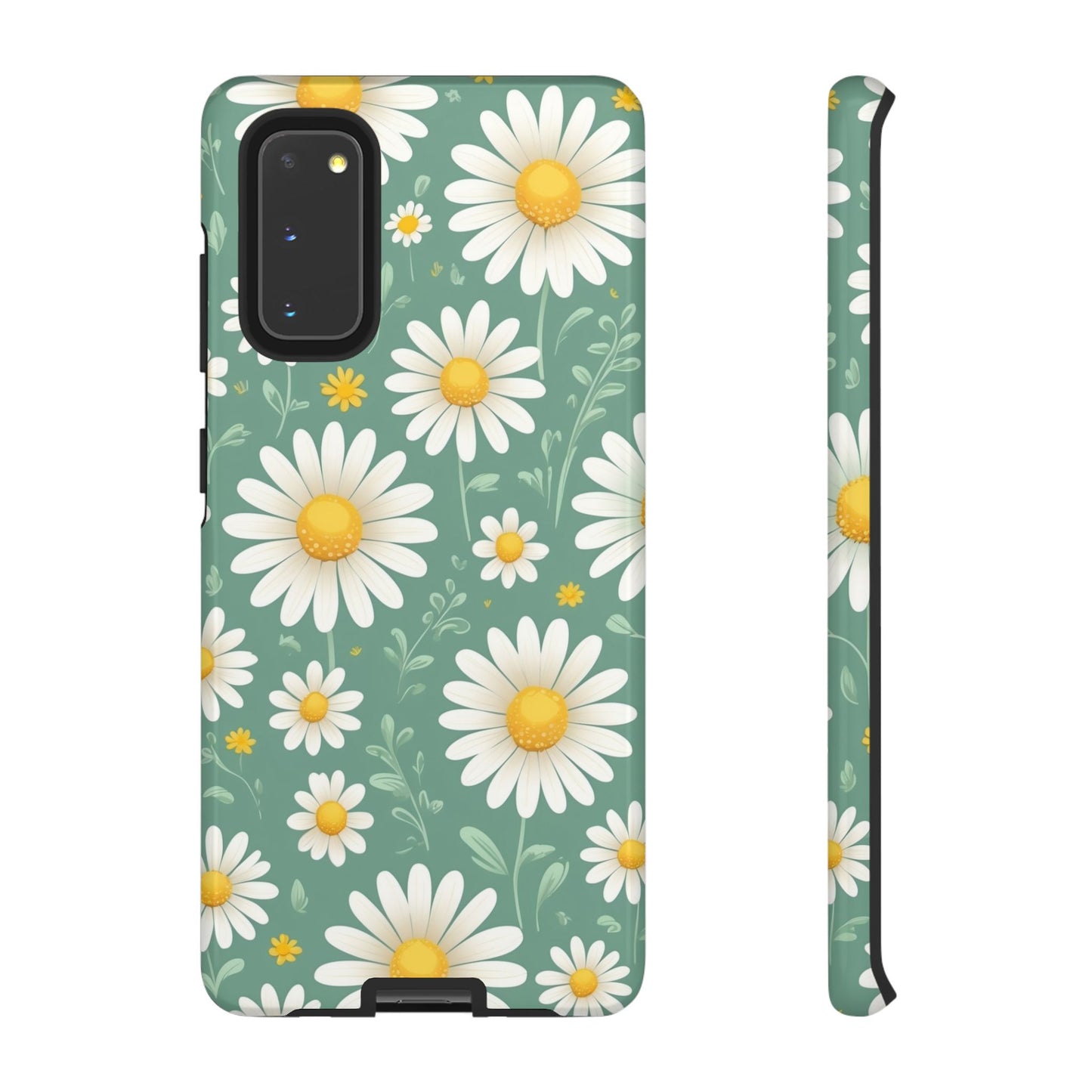 Samsung Galaxy S20 / Glossy Phone Case - Daisies Floral Pattern 1 Phone Case