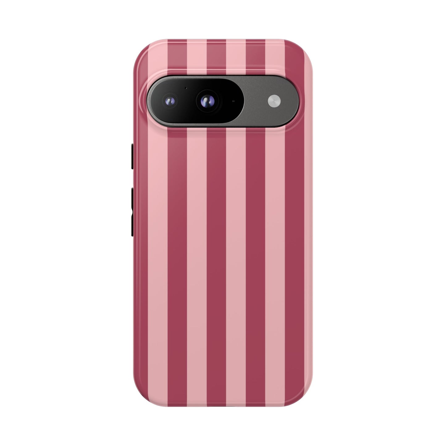 Google Pixel 9 / Glossy Phone Case - ’Pink Stripe Pattern’ Phone Case