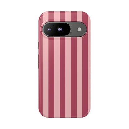 Google Pixel 9 / Glossy Phone Case - ’Pink Stripe Pattern’ Phone Case