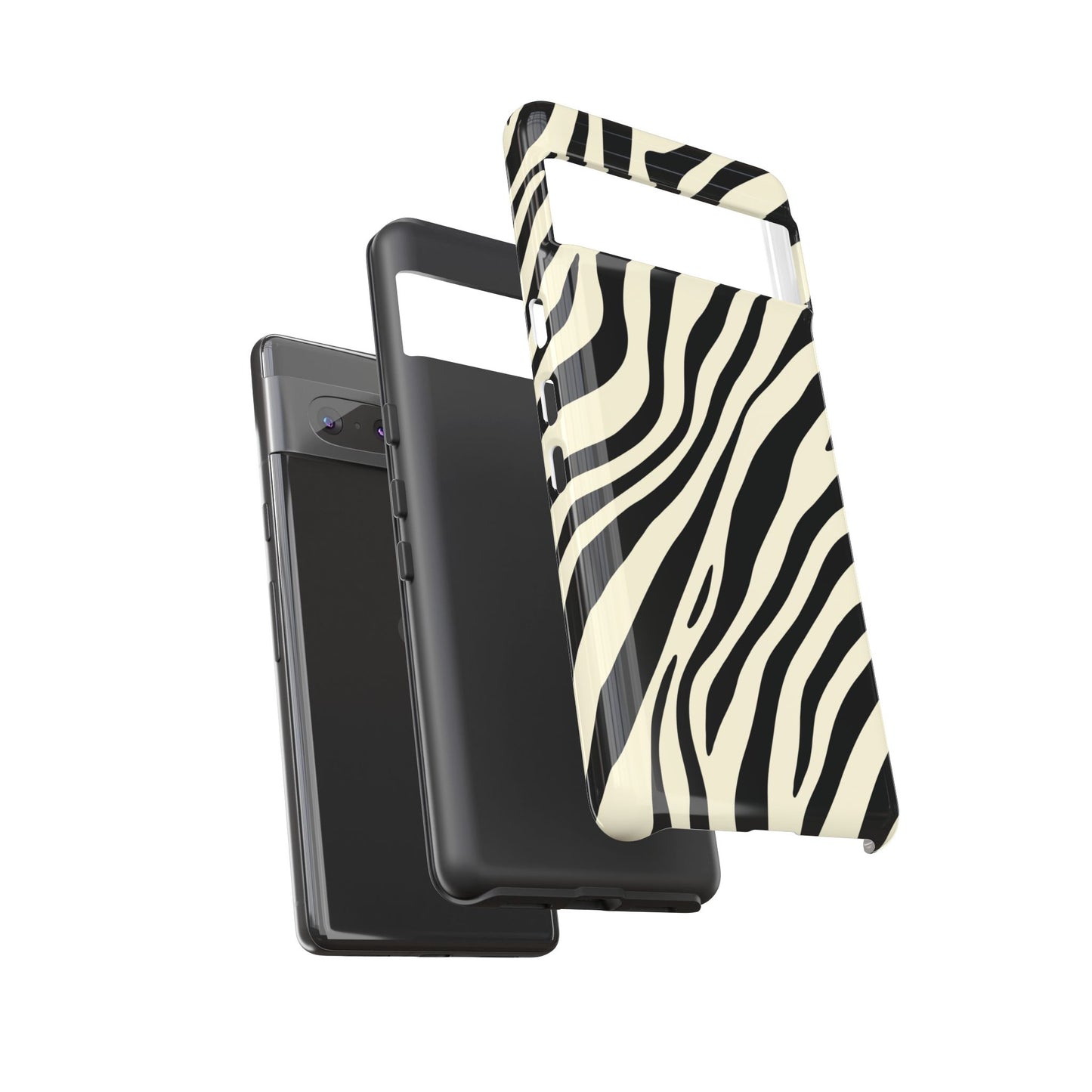 Modern Neutral Zebra Print Phone Case