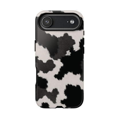 Modern Monochrome Cow Print Phone Case