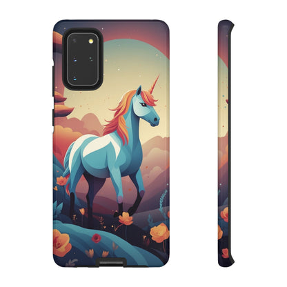 Samsung Galaxy S20+ / Glossy Phone Case - Stylised Unicorn Design Phone Case