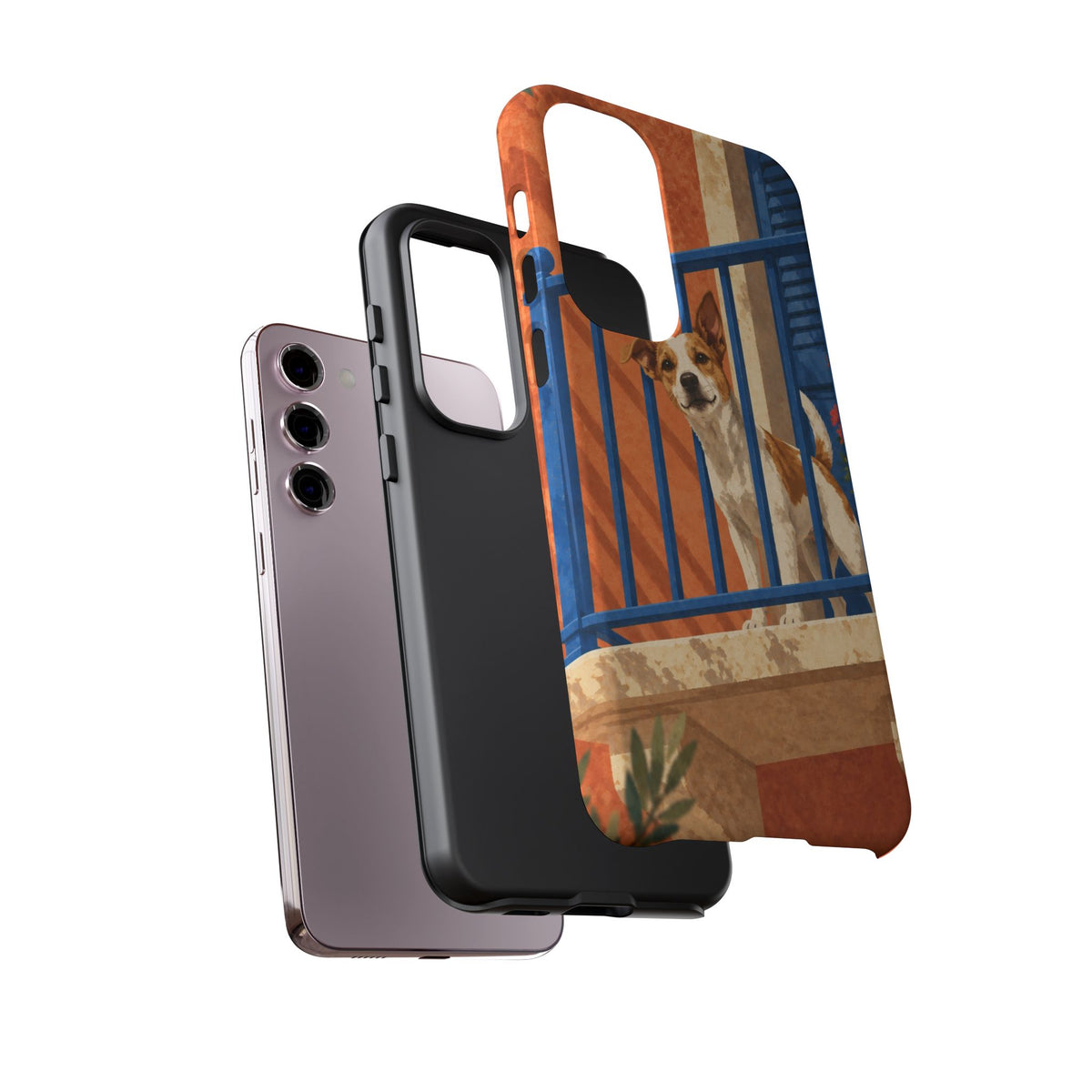 Jack Russell Terrier Balcony Busybody Phone Case - Multicolor Phone Case