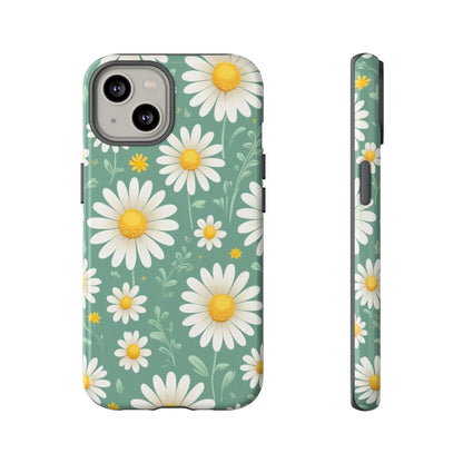 iPhone 14 / Glossy Phone Case - Daisies Floral Pattern 1 Phone Case