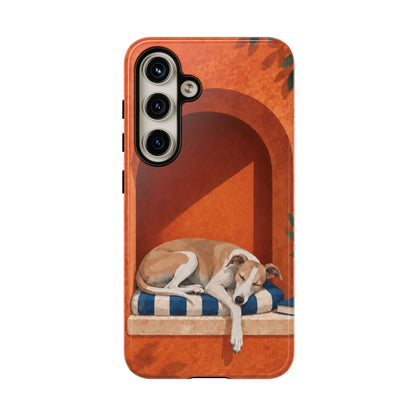 Whippet Siesta Nook Phone Case - Multicolor Phone Case - Samsung Galaxy S24 / Glossy