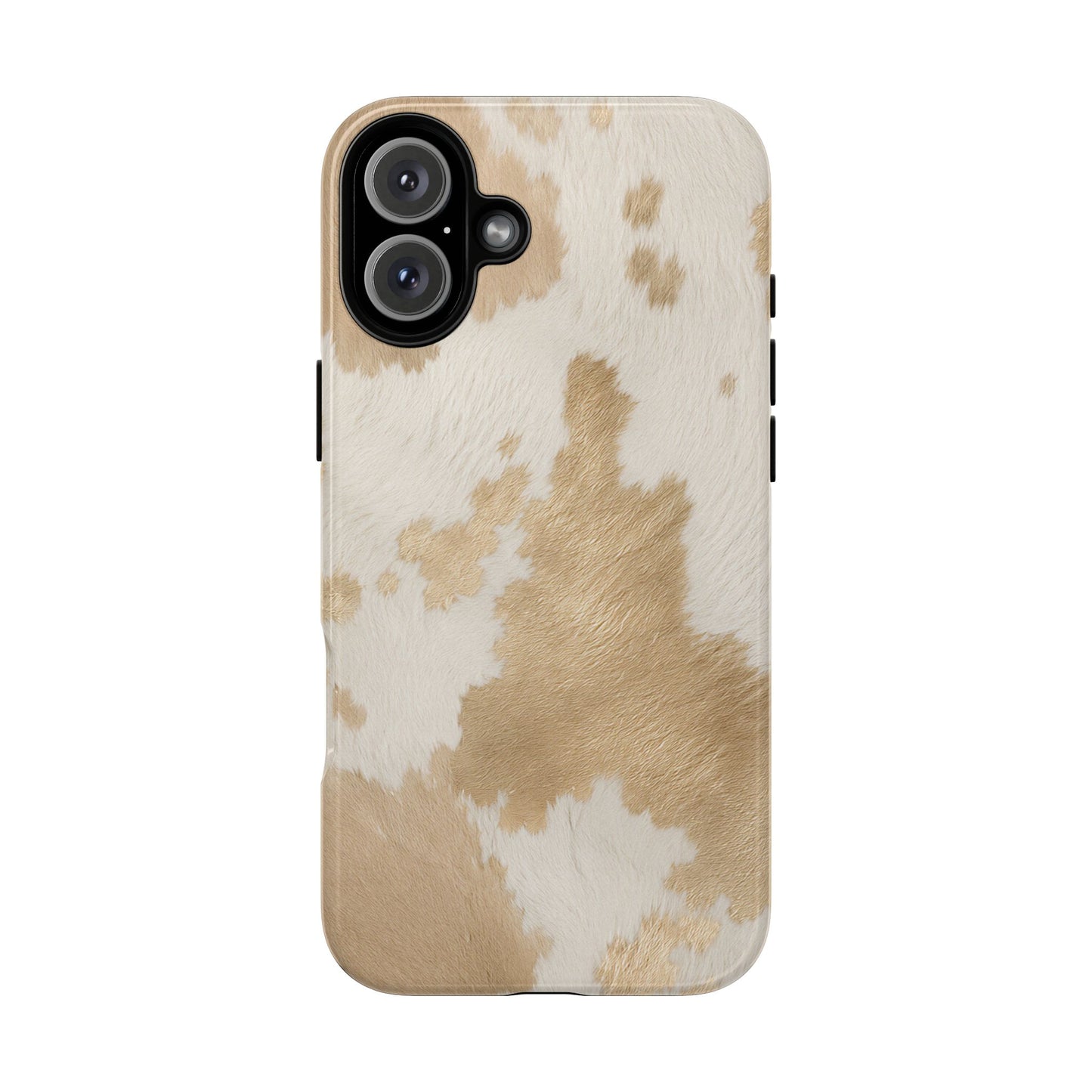 Elegant Champagne Cow Print Phone Case