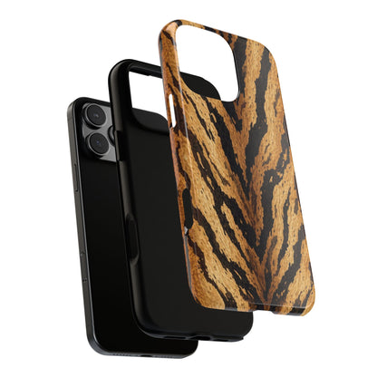 Amber Tiger Print Phone Case