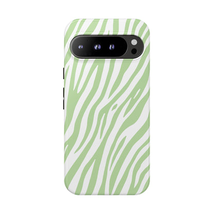 Mint Tiger Print Phone Case