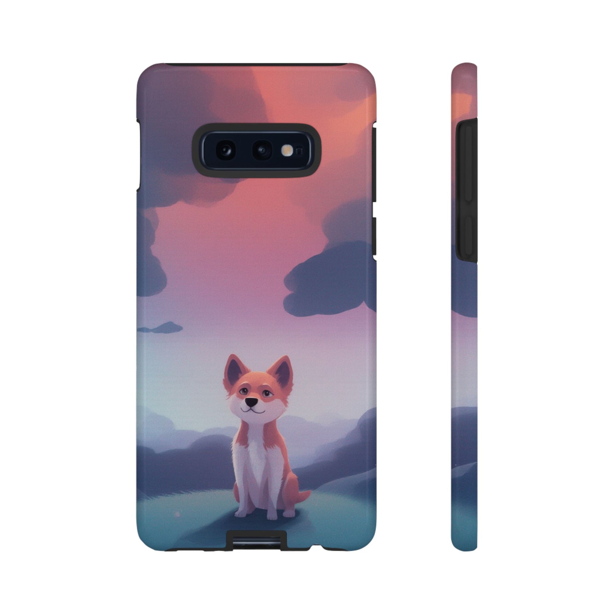Cute Dog & Cloud Design Phone Case - Multicolor Phone Case - Samsung Galaxy S10E / Glossy