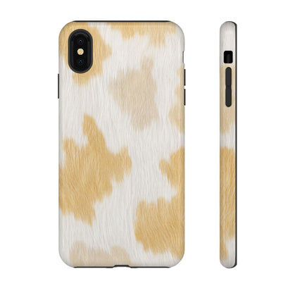 Golden Honey Cow Print Phone Case