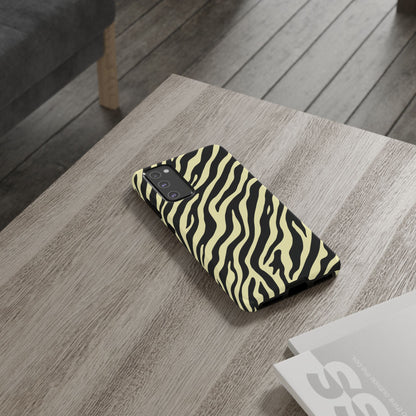 Stylish Neutral Zebra Print Phone Case