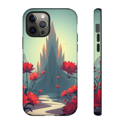 iPhone 12 Pro / Glossy Phone Case - Gothic Alien Garden Design Phone Case