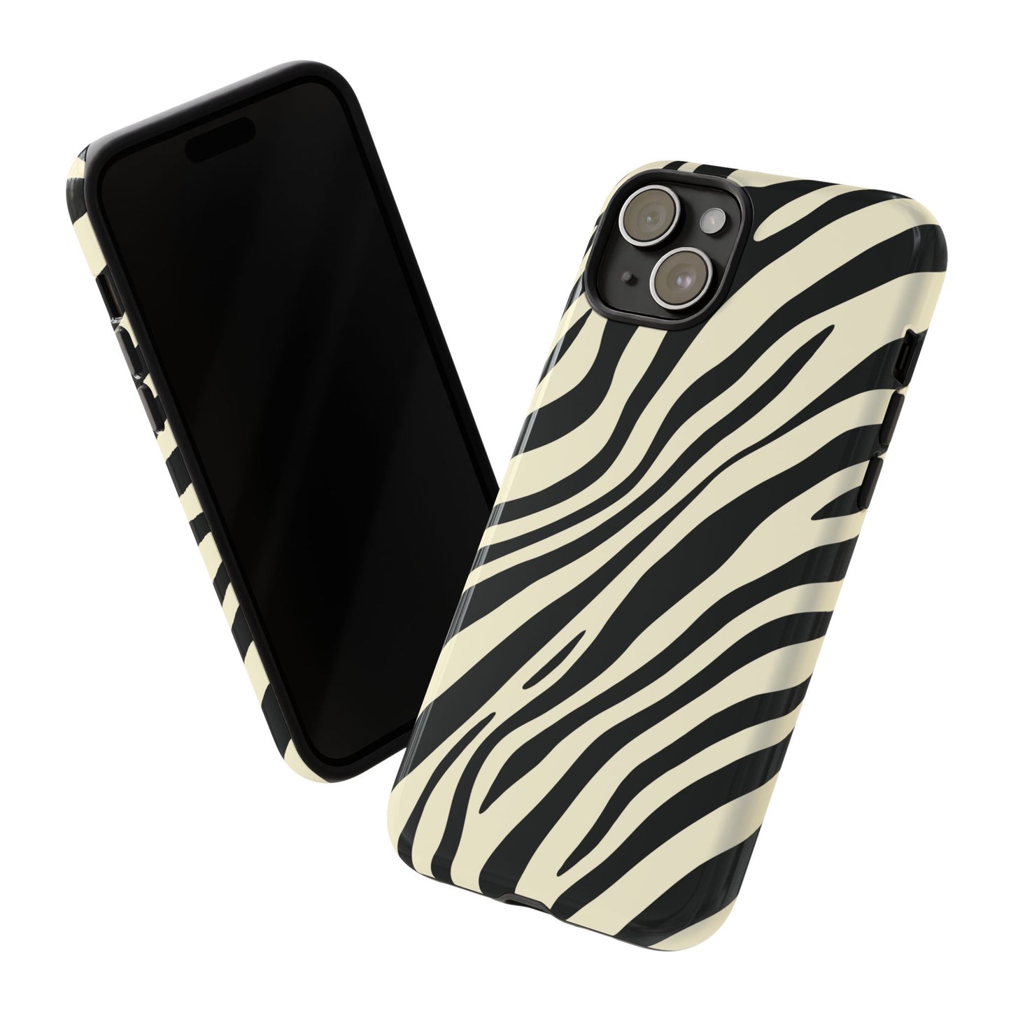 Modern Neutral Zebra Print Phone Case