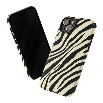 Modern Neutral Zebra Print Phone Case