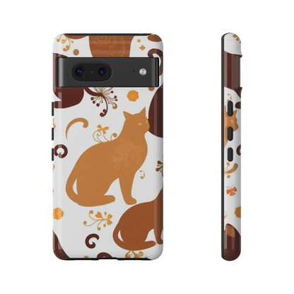 Abstract Cat Pattern Phone Case - Multicolor Phone Case - Google Pixel 7 / Glossy