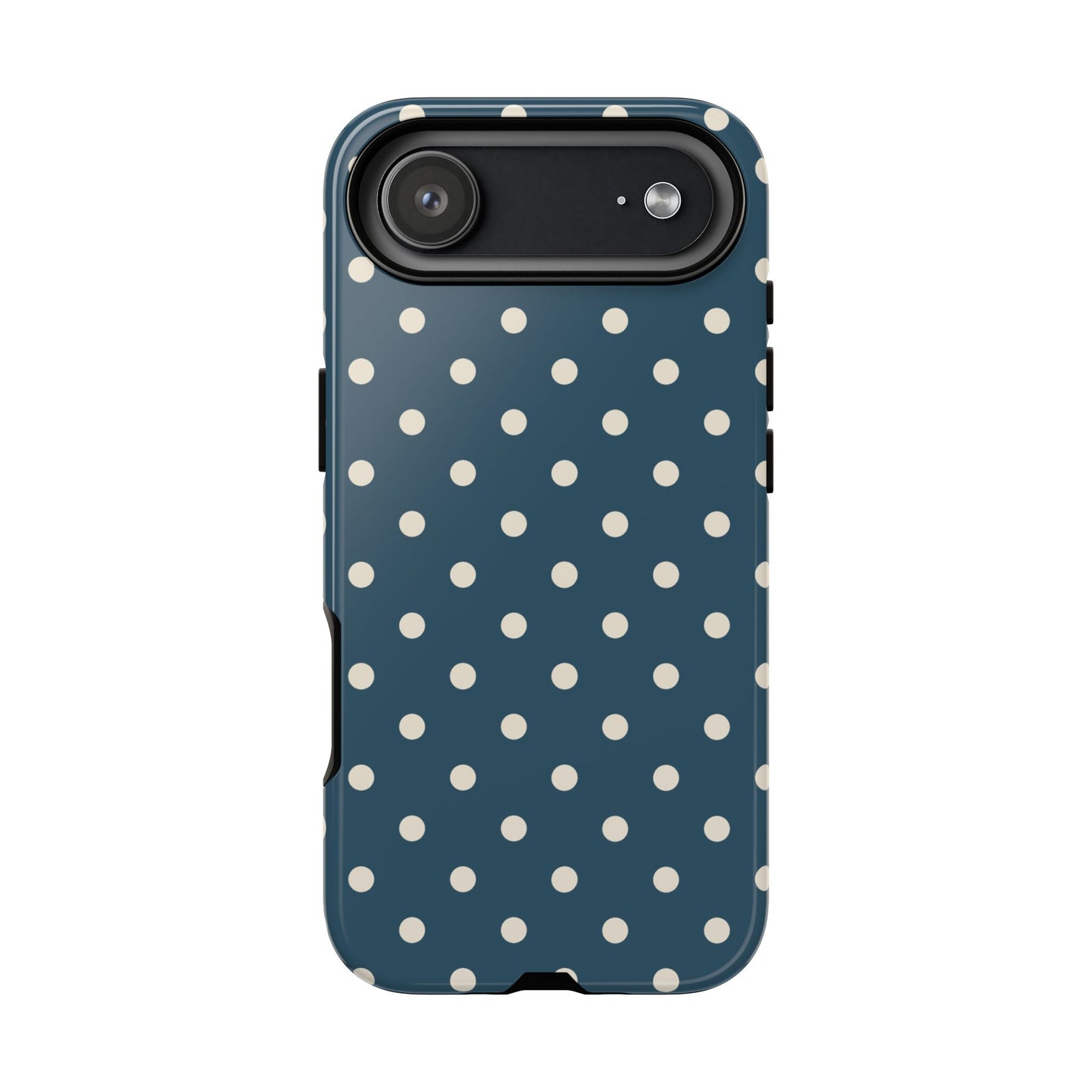 Blue & White Dot Pattern Phone Case
