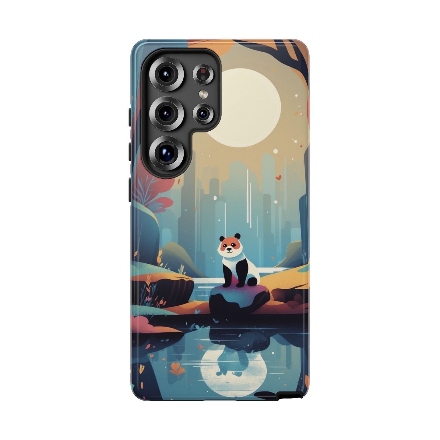 Samsung Galaxy S25 Ultra / Glossy Phone Case - Stylised Panda Design Phone Case
